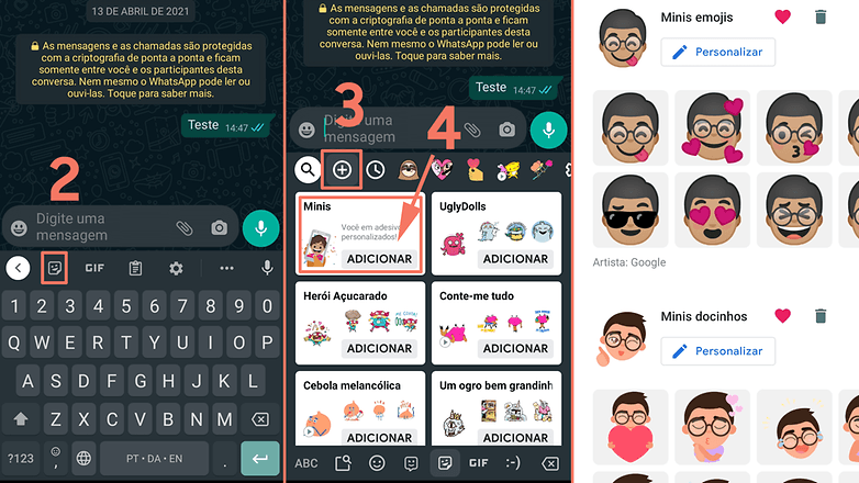 Mini moji Android