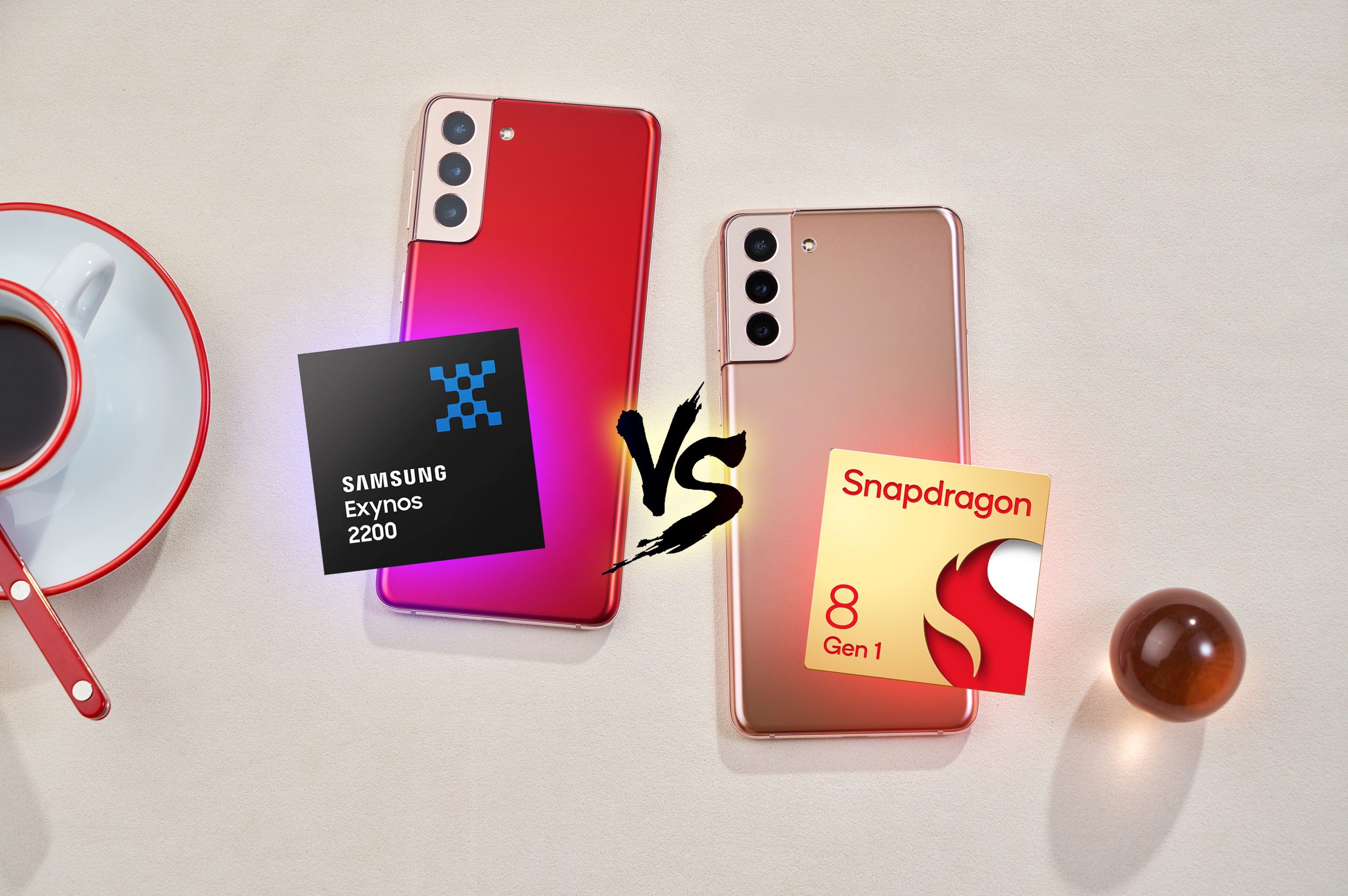 Samsung Snapdragon. Snapdragon 8 gen1 vs Snapdragon Exynos 2200.