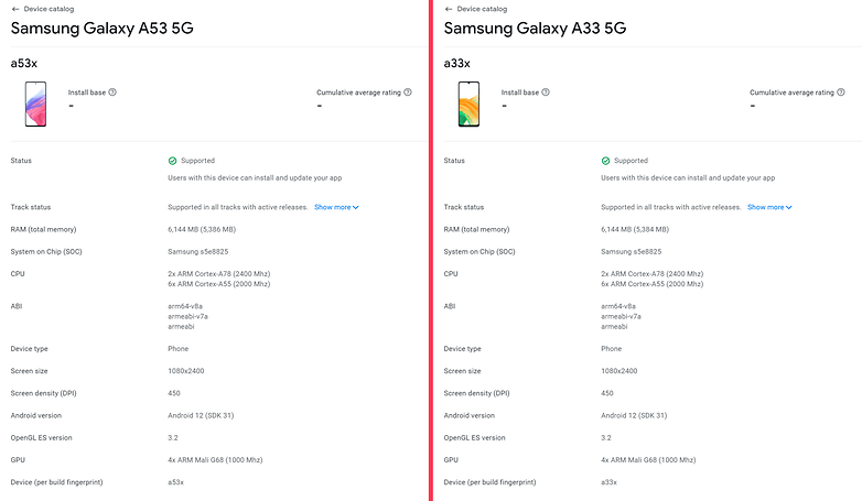 NextPit galaxy a53 a33