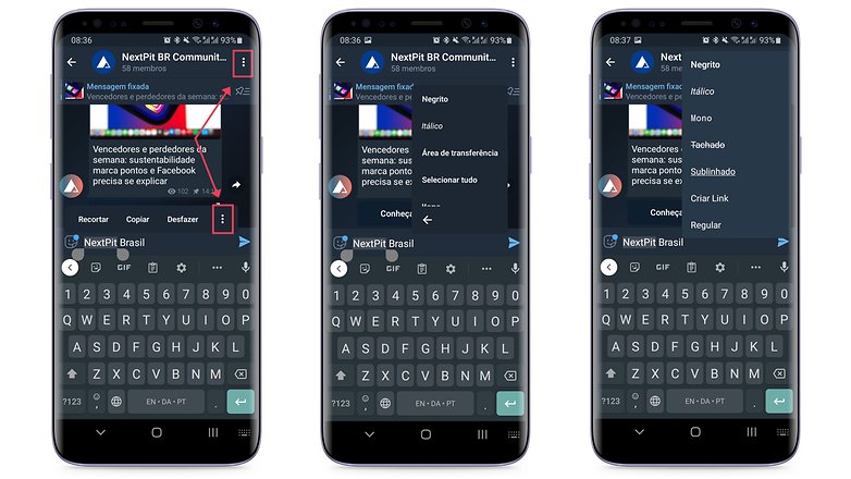 Telegram formatacao 1