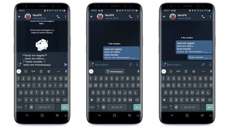 Telegram formatacao 2