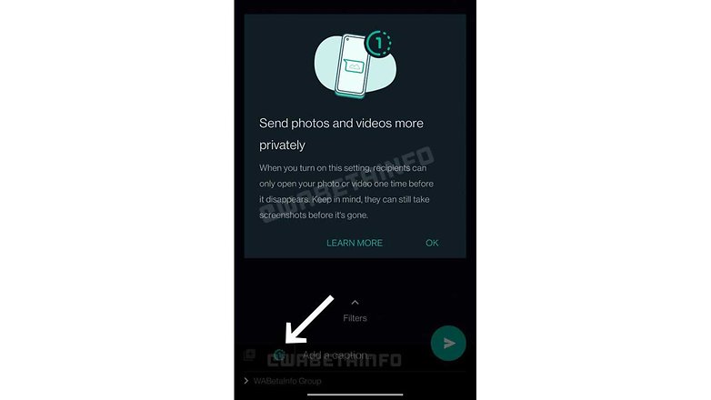 WABetaInfo self destructing media