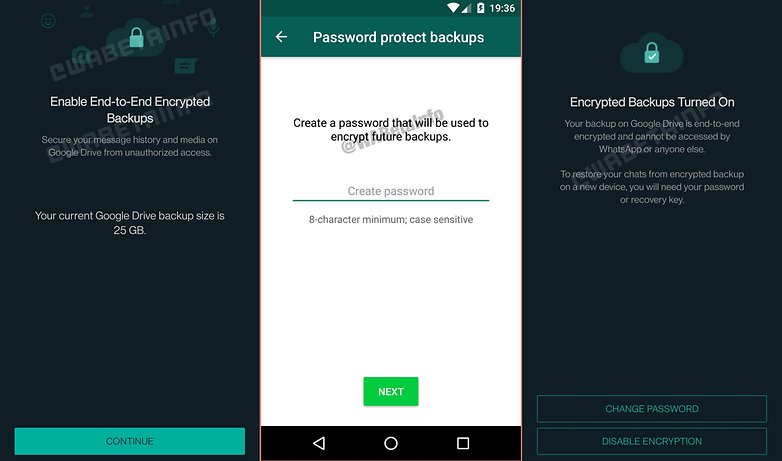 WhatsApp Encrypted backup