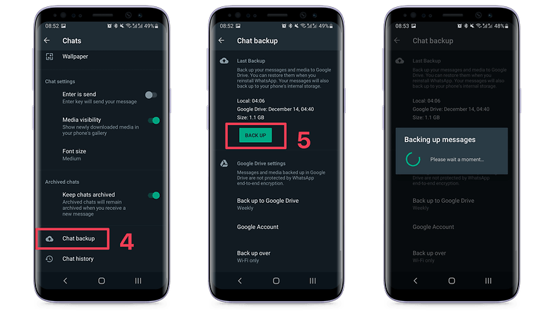 WhatsApp backups 2