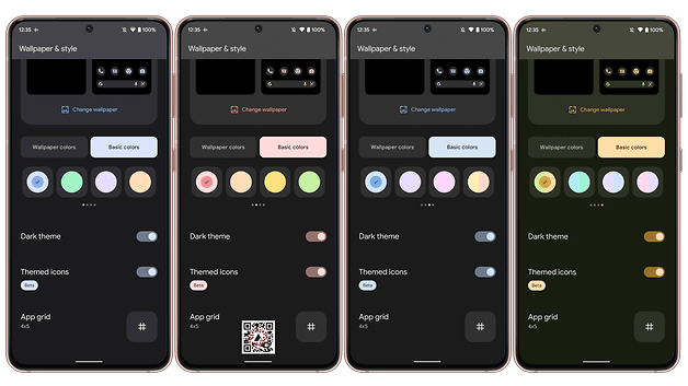 Android 13 overview theme colors