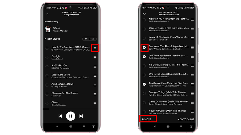 NextPit how to Spotify move remove queue 4
