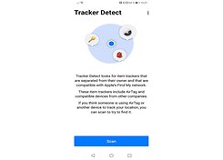 Android Tracker Detect Startbildschirm