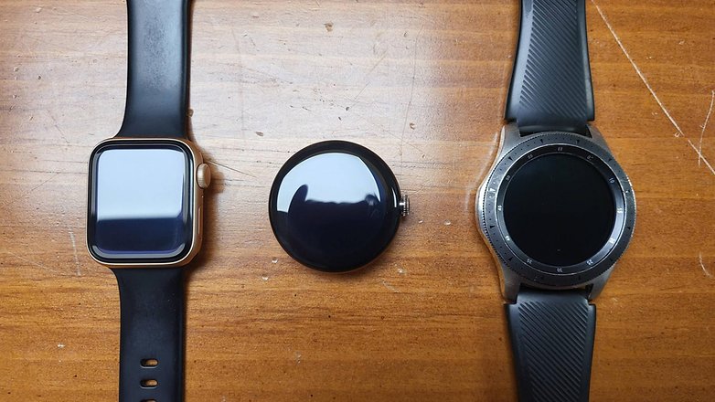 Google Pixel Watch comparison Apple Watch Series 7 and Samsung Galaxy Watch 4