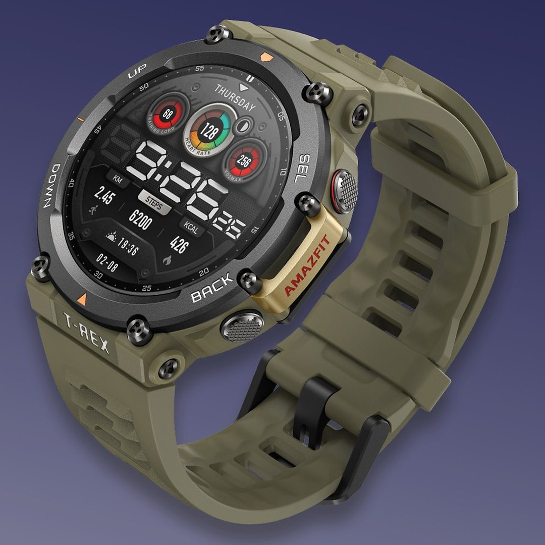 Amazfit T-Rex 2 Smart Watch - Black/Gold