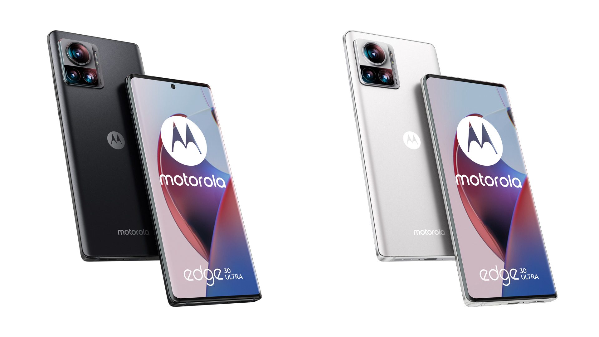 Motorola Edge 30 Ultra is available in Interstellar Black or Starlight White colors Motorola Edge 30 Ultra Design