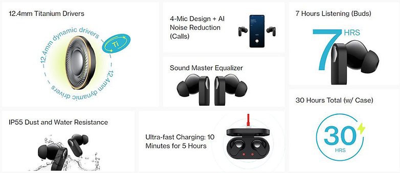 OnePlus Nord Buds TWS true wireless stereo earbuds features