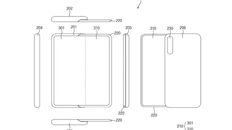 Concept of a sliding Samsung device with transparent screen