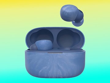 Ces &eacute;couteurs Sony au design marbr&eacute; sont fabriqu&eacute;s &agrave; partir de bouteilles d'eau
