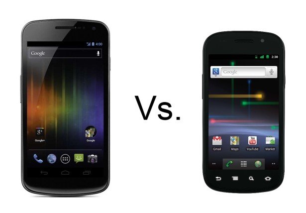 Pequeña comparación entre el Galaxy Nexus y el Nexus S